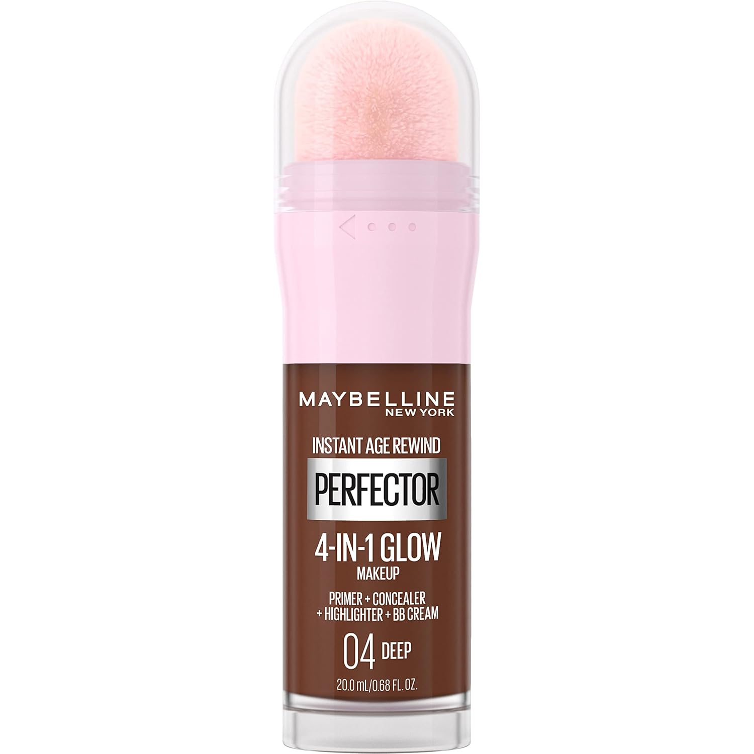 Maybelline New York Instant Age Rewind Instant Perfector 4-In-1 Glow Makeup - Primer, Concealer, Highlighter and BB Cream in 1, Fair/Light, 0.68 fl oz