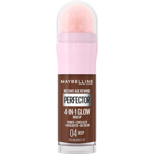 Maybelline New York Instant Age Rewind Instant Perfector 4-In-1 Glow Makeup - Primer, Concealer, Highlighter and BB Cream in 1, Fair/Light, 0.68 fl oz