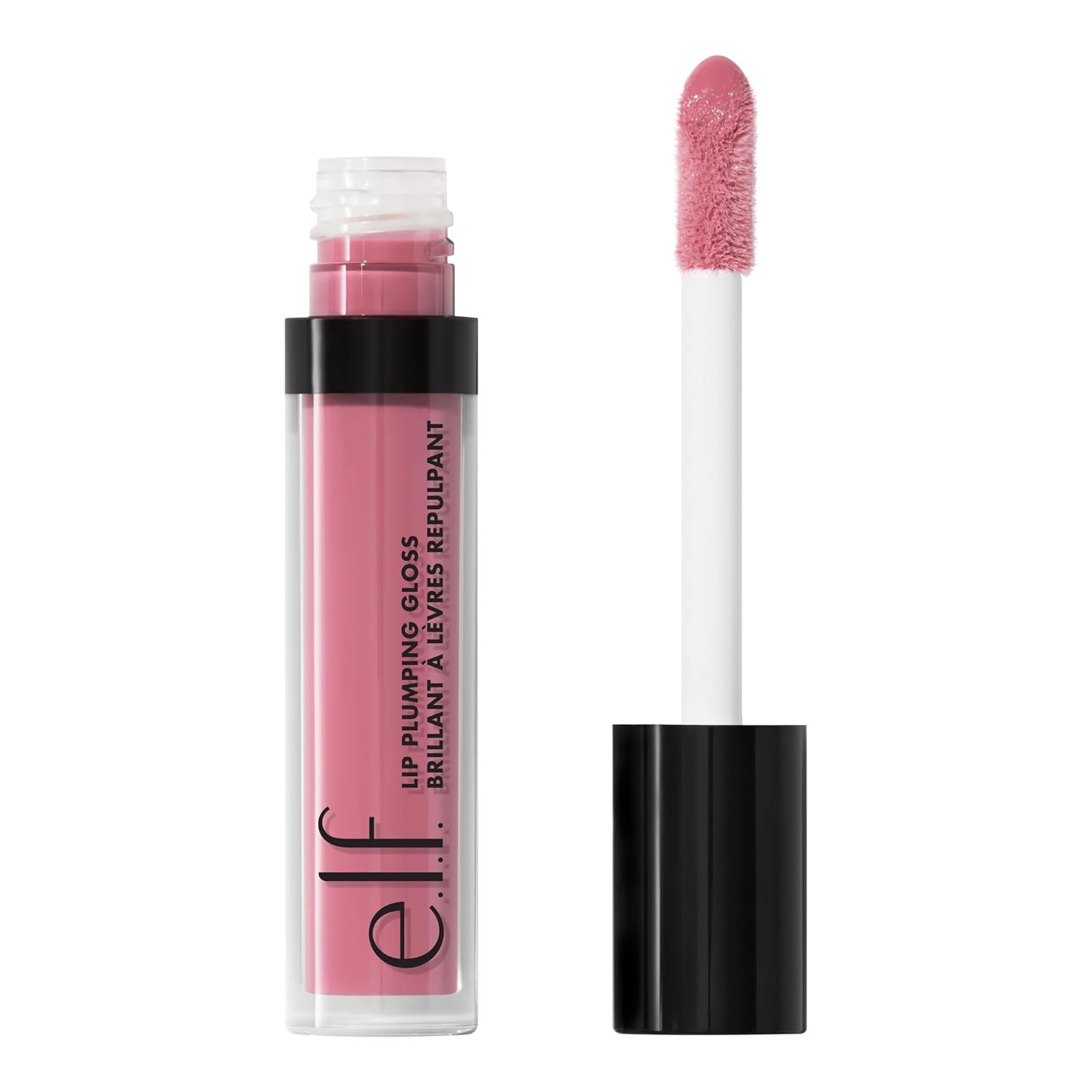 e.l.f. Lip Plumping Gloss, Soothes, Shimmer, Peach Bellini, 0.09 Ounce