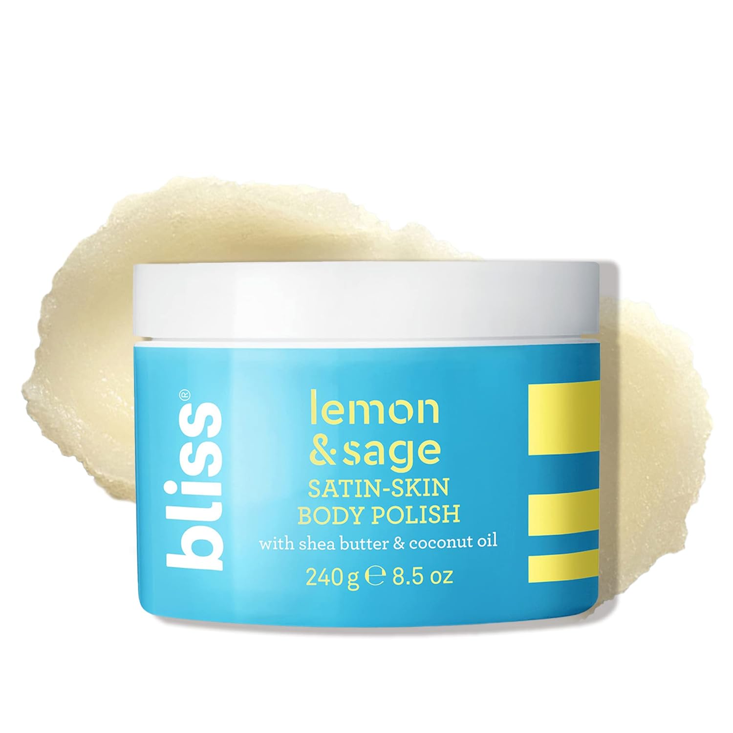 Bliss Lemon & Sage + Shea Butter + Coconut Oil Satin Body Polish - Smoothing Scrub – 8.5 oz