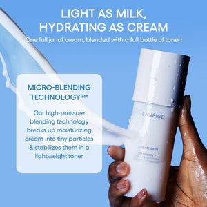LANEIGE Cream Skin Refillable Toner & Moisturizer with Ceramides and Peptides: Korean Milky Toner, Amino Acid, Nourish, Hydrate, Barrier-Boosting, Visibly Firm