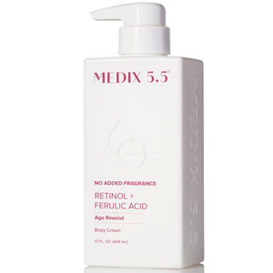 Medix 5.5 Retinol Body Lotion Skincare Moisturizer | Anti Aging Retinol Body Cream | Skin Care Tightening Lotion For Women & Men Helps Diminish Look Of Crepey Skin, Wrinkles, & Fine Lines, 2-Pack
