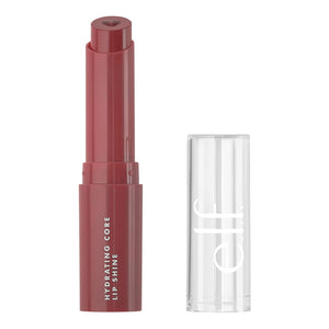 e.l.f. Hydrating Core Lip Shine, Conditioning & Nourishing Lip Balm, Sheer Color Tinted Chapstick, Joyful, 0.09 Oz