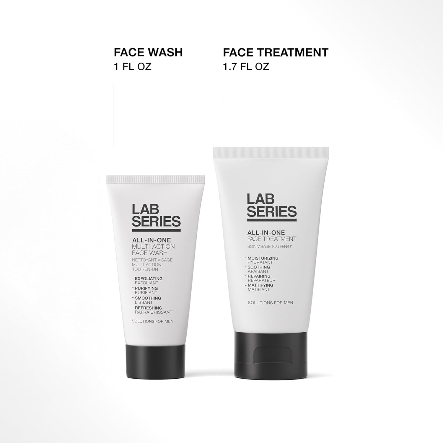 Lab Series All-In-One Men's Skincare Set - Essential Skin Care Routine Kit Includes Men's Face Scrub - Facial Lotion for Men