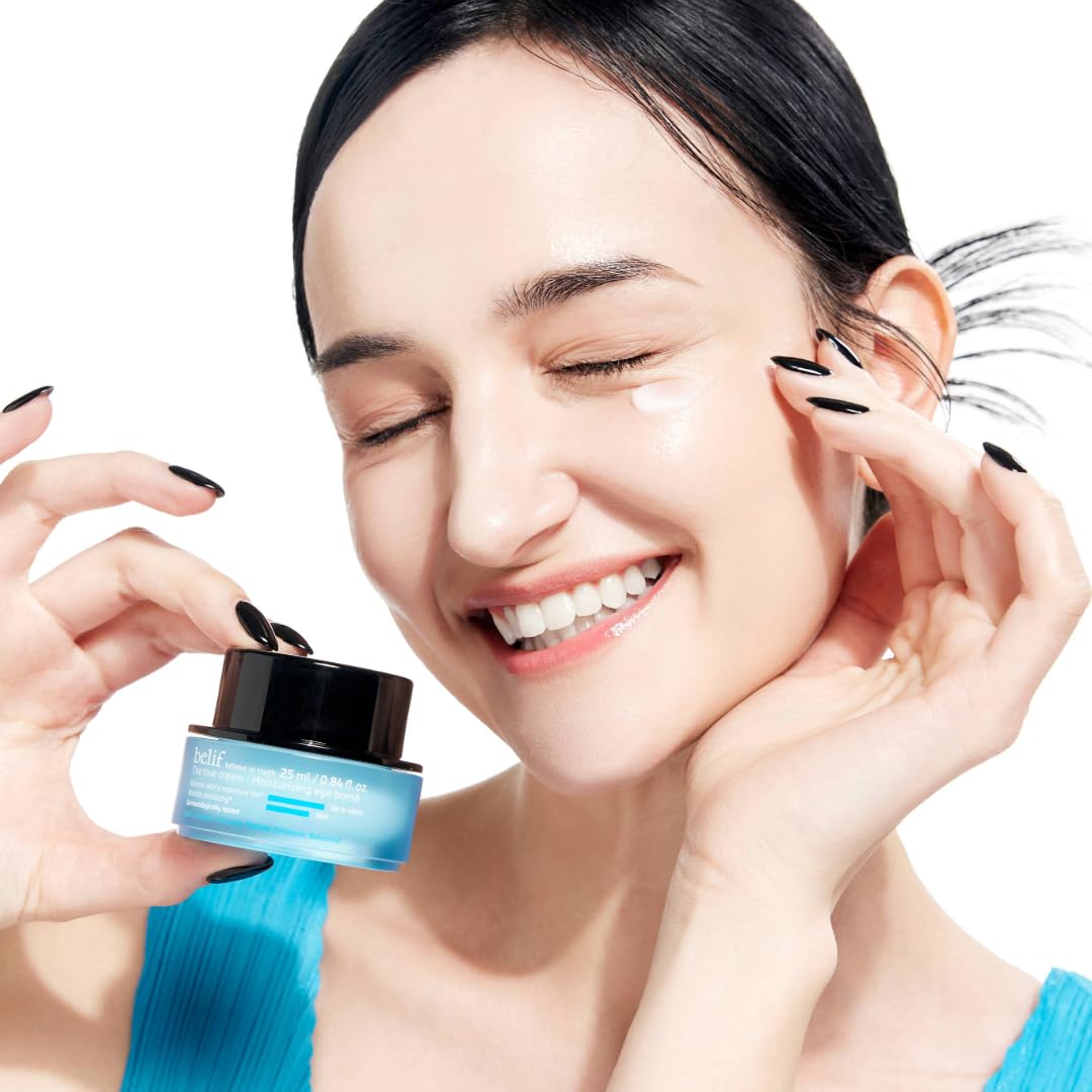 belif Peptide Eye Bomb, Anti-Aging Eye Cream for Wrinkles, Fine Lines, Crow’s Feet & Eye Bags, 48hr Hydration with Ceramide, Squalane, Caffeine, Dermatologist-Tested Korean Skincare, 0.84 fl.oz