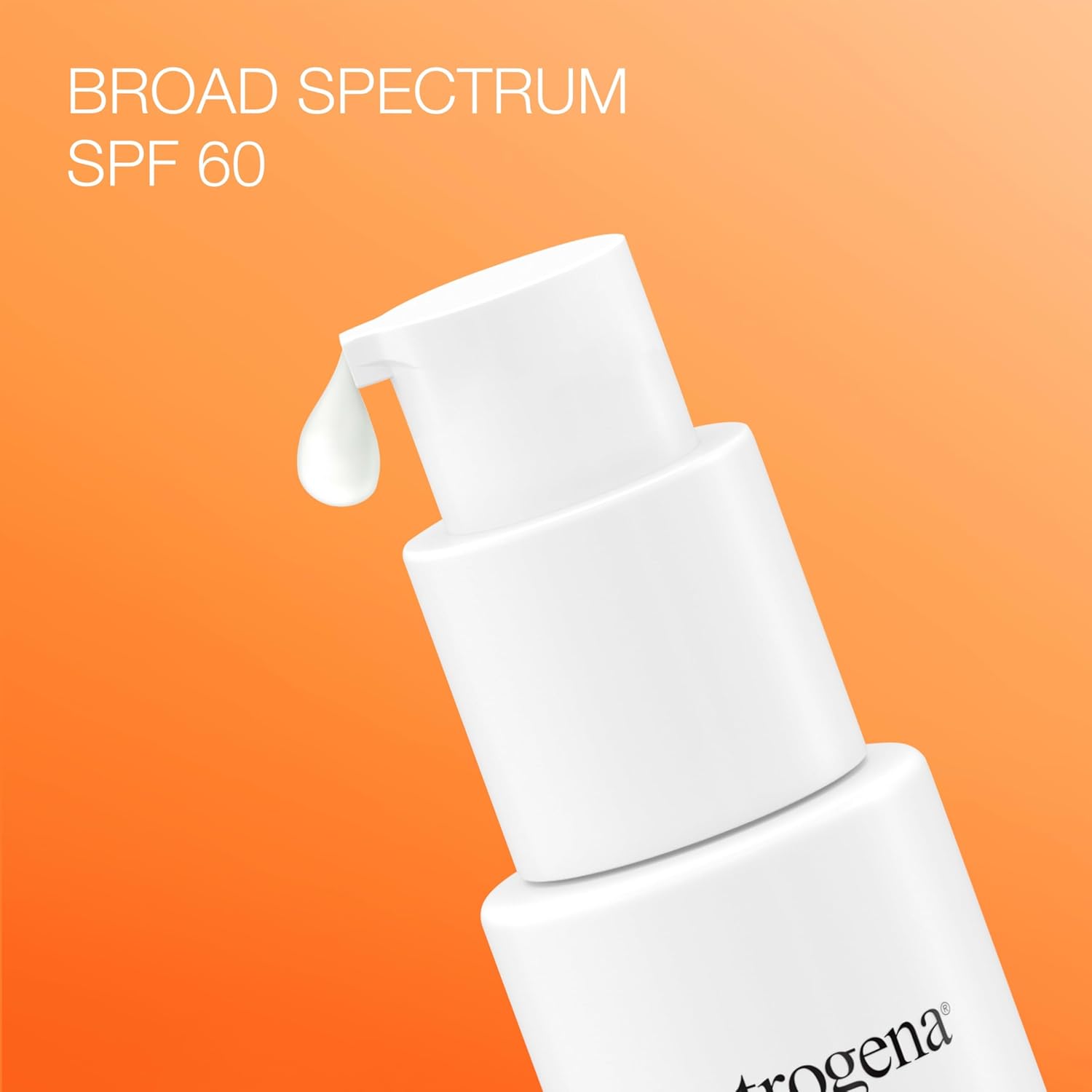 Neutrogena Clear Face Serum Sunscreen with Green Tea, Broad Spectrum SPF 60, Non-Comedogenic Face Sunscreen for Lightweight UVA/UVB Protection, Oxybenzone- & Fragrance-Free, 1.7 fl. oz