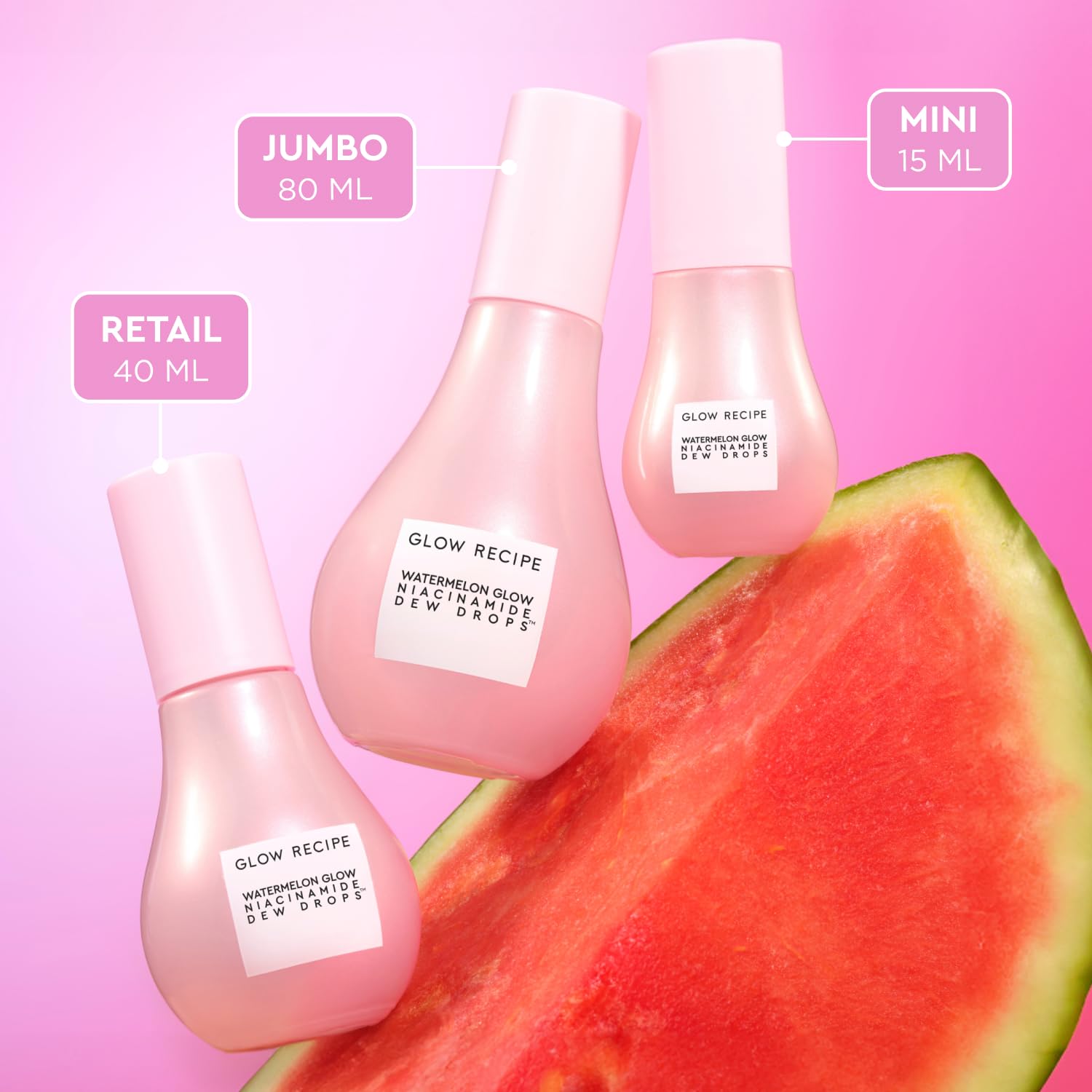 Glow Recipe Niacinamide Dew Drops Face Serum - Hydrating Korean Skincare & Illuminating Makeup Primer for Dewy, Glass Skin - Hyaluronic Acid Serum for Brightening, Plumping & Highlighting (40ml)
