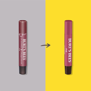 Burt's Bees Shimmer Lip Tint Set, Tinted Lip Balm Stick, Moisturizing for All Day Hydration with Natural Origin Glowy Pigmented Finish & Buildable Color, Fig (4-Pack)