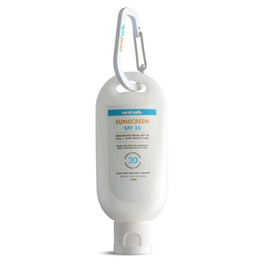 Reef Safe Sunscreen Travel Lotion SPF 50 - Mexico & Hawaii 104 Reef Act Compliant, Biodegradable, Zinc, Vitamin E, Oxybenzone & Octinoxate Free, Water Resistant, Natural Ingredients, by Coral Safe