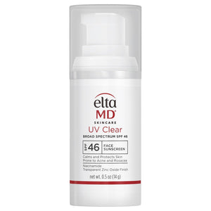 EltaMD UV Clear Face Sunscreen SPF 46, Oil Free for Face with Zinc Oxide, Dermatologist Recommended Sunscreen Lotion, For Acne-Prone Sensitive Skin, 1.7 oz Pump