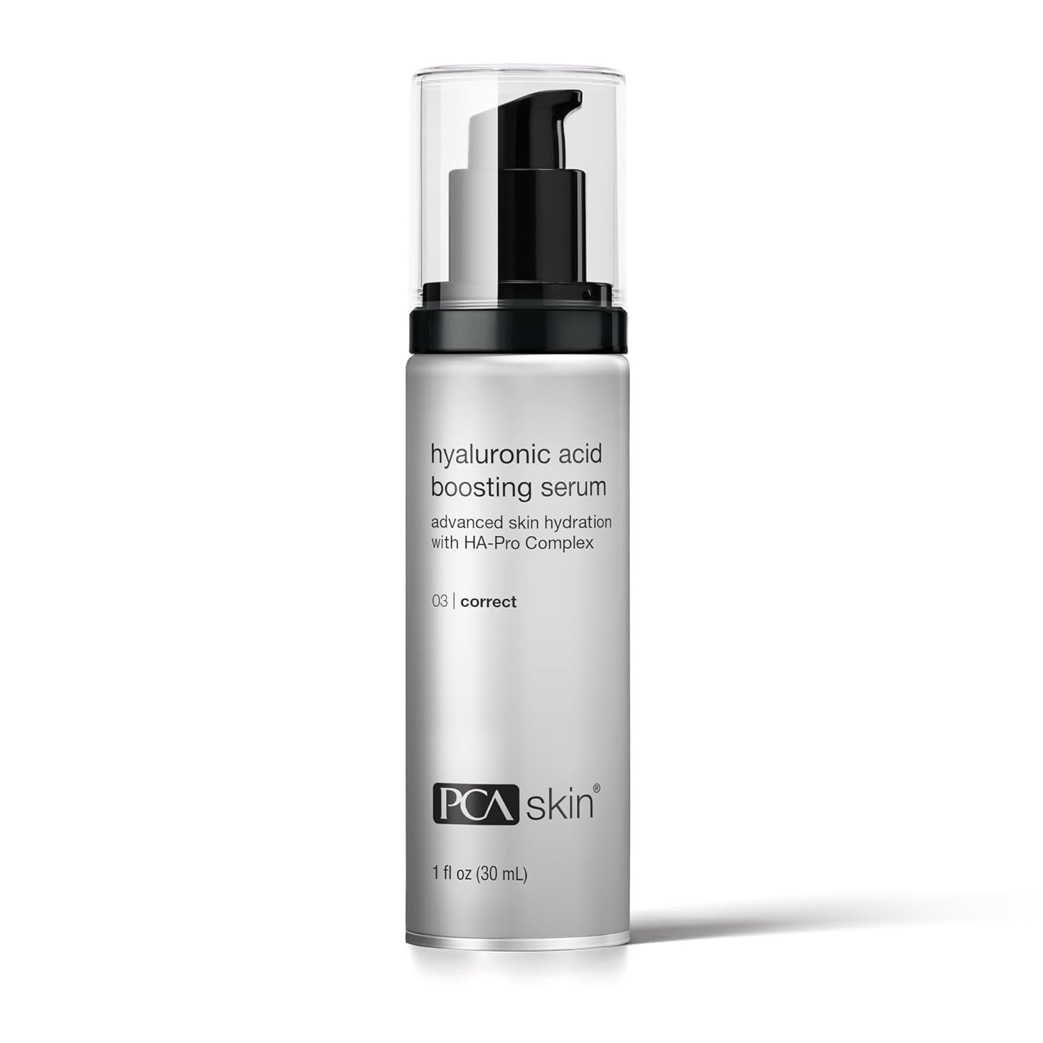 PCA SKIN Hyaluronic Acid Boosting Face Serum, Hyaluronic Acid Serum for Face Made with Niacinamide and Ceramides, Helps Reduce Fine Lines and Wrinkles and Delivers 24-Hour Moisturization, 1 oz Pump