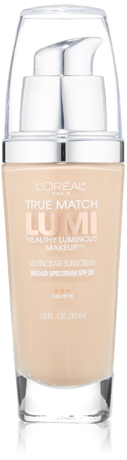 L'Oreal Paris True Match Lumi Healthy Luminous Makeup, C6 Soft Sable, 1 fl; oz.