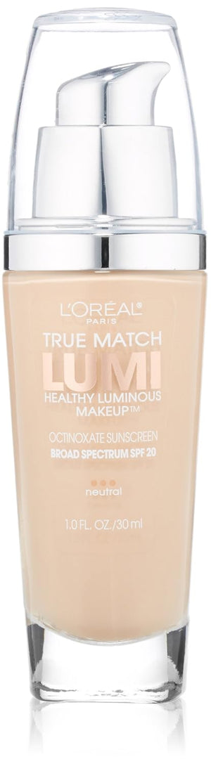 L'Oreal Paris True Match Lumi Healthy Luminous Makeup, C6 Soft Sable, 1 fl; oz.