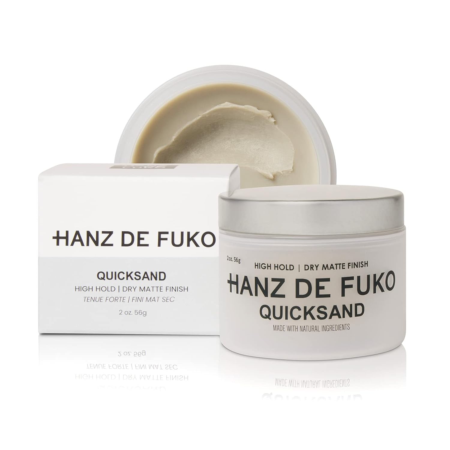 Hanz de Fuko Quicksand – Premium Men’s Hair Styling Wax & Dry Shampoo Combo – High Hold, Ultra Matte Finish – 2 oz.