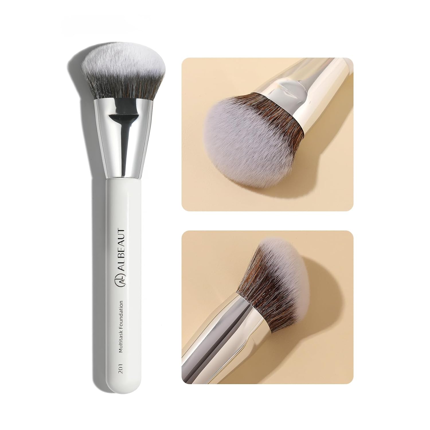 Concealer Brush, Angled Under Eye Makeup Small Foundation Precision Face Blending Brush (193 concealer brush)