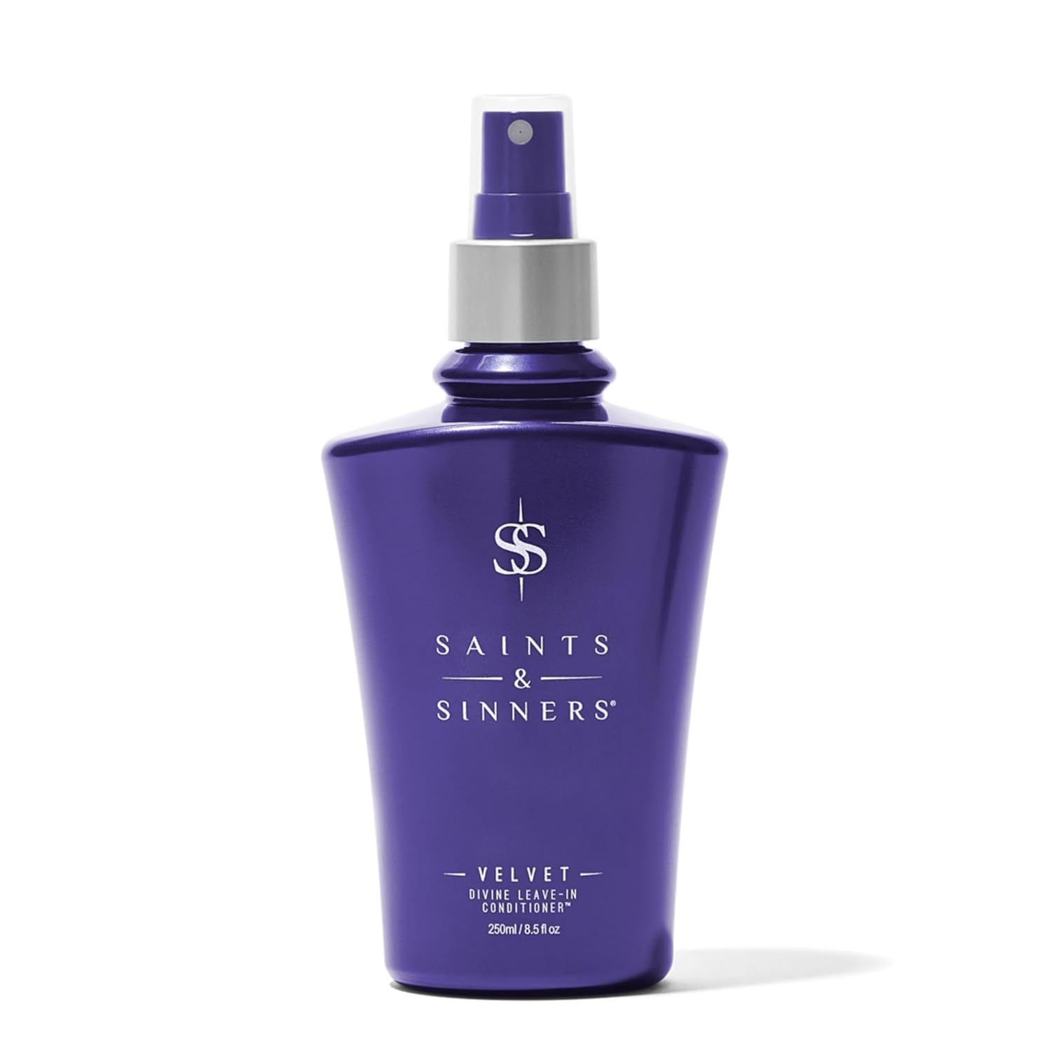 Saints & Sinners Velvet Divine Leave-In Moisturizing Conditioner Hair Detangler Spray for ALL TYPES. Helps Dry Dull Frizzy Coarse Tangled Thermally Environmentally Damaged