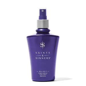 Saints & Sinners Velvet Divine Leave-In Moisturizing Conditioner Hair Detangler Spray for ALL TYPES. Helps Dry Dull Frizzy Coarse Tangled Thermally Environmentally Damaged
