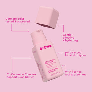 BYOMA Moisturizing Gel Cream - Barrier Repair Cream/Gel Face Lotion with Niacinamide and Green Tea - Ceramide Face Moisturizer for Dry Skin - Alcohol Free, Oil Free Face Moisturizer - 1.69 fl. oz