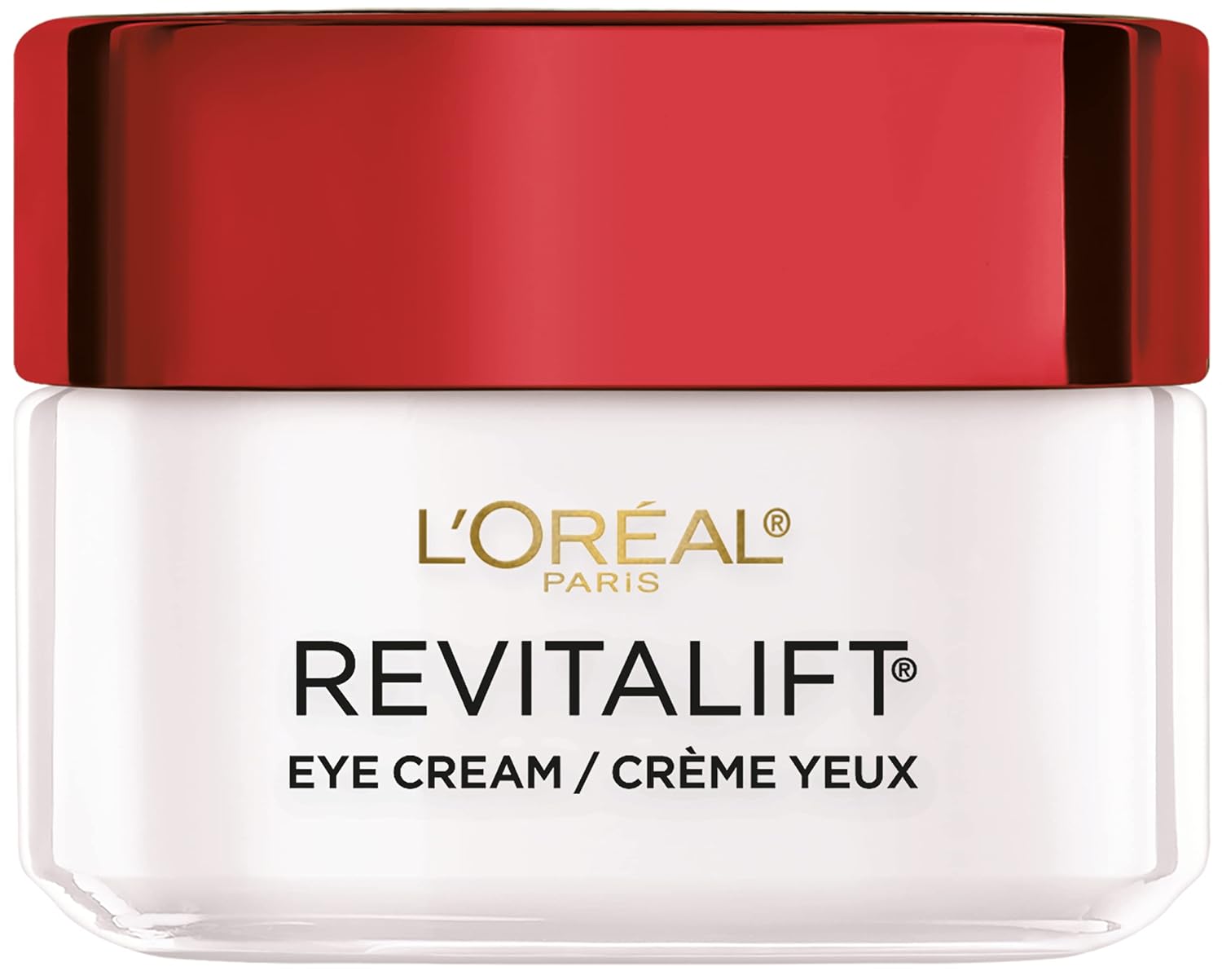 L'Oreal Paris Skincare Revitalift Anti-Wrinkle and Firming Eye Cream with Pro Retinol, Treatment to Reduce Dark Circles, Fragrance Free, 0.5 oz.