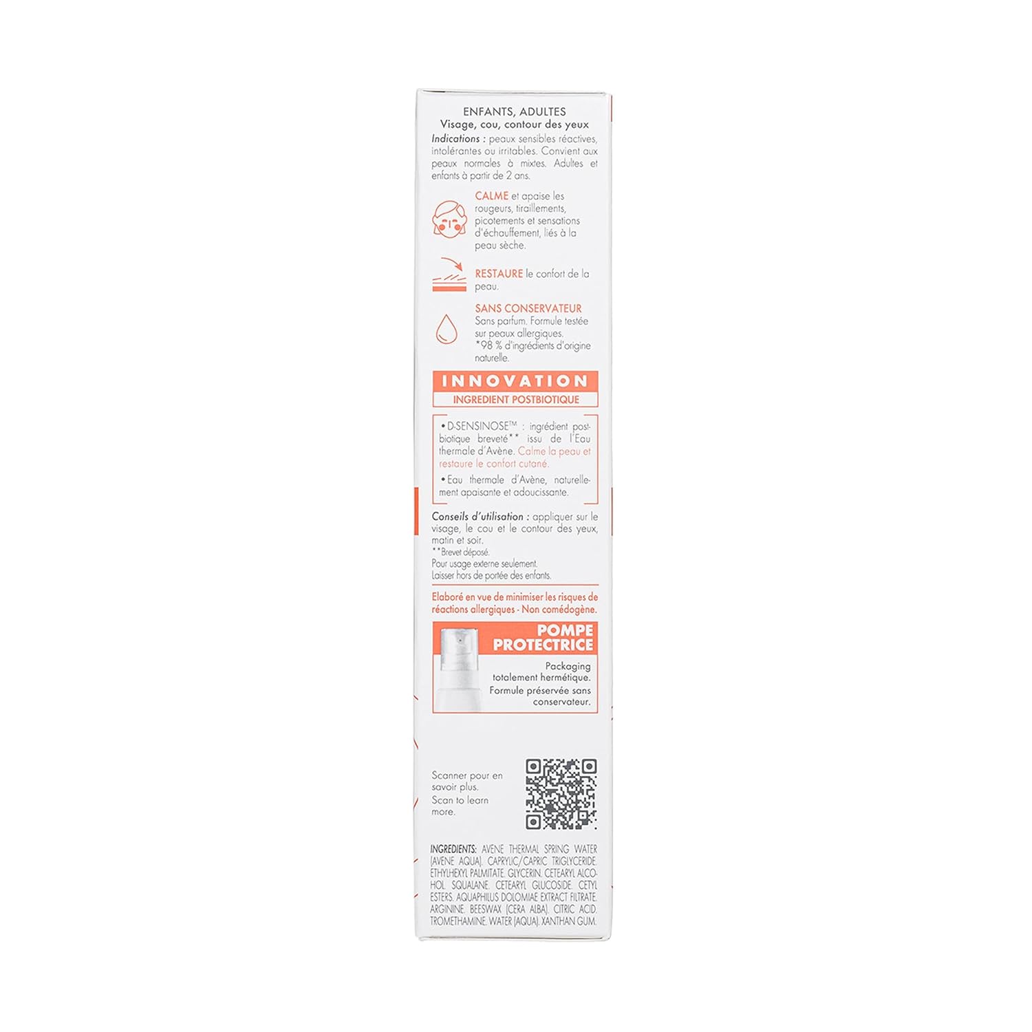 Avène Tolerance Control Soothing Skin Recovery Cream (previously Skin Recovery Cream) New & Improved, Hypersensitive Normal-Combination Skin Face Moisturizer, No Preservatives, 1.3 fl.oz.
