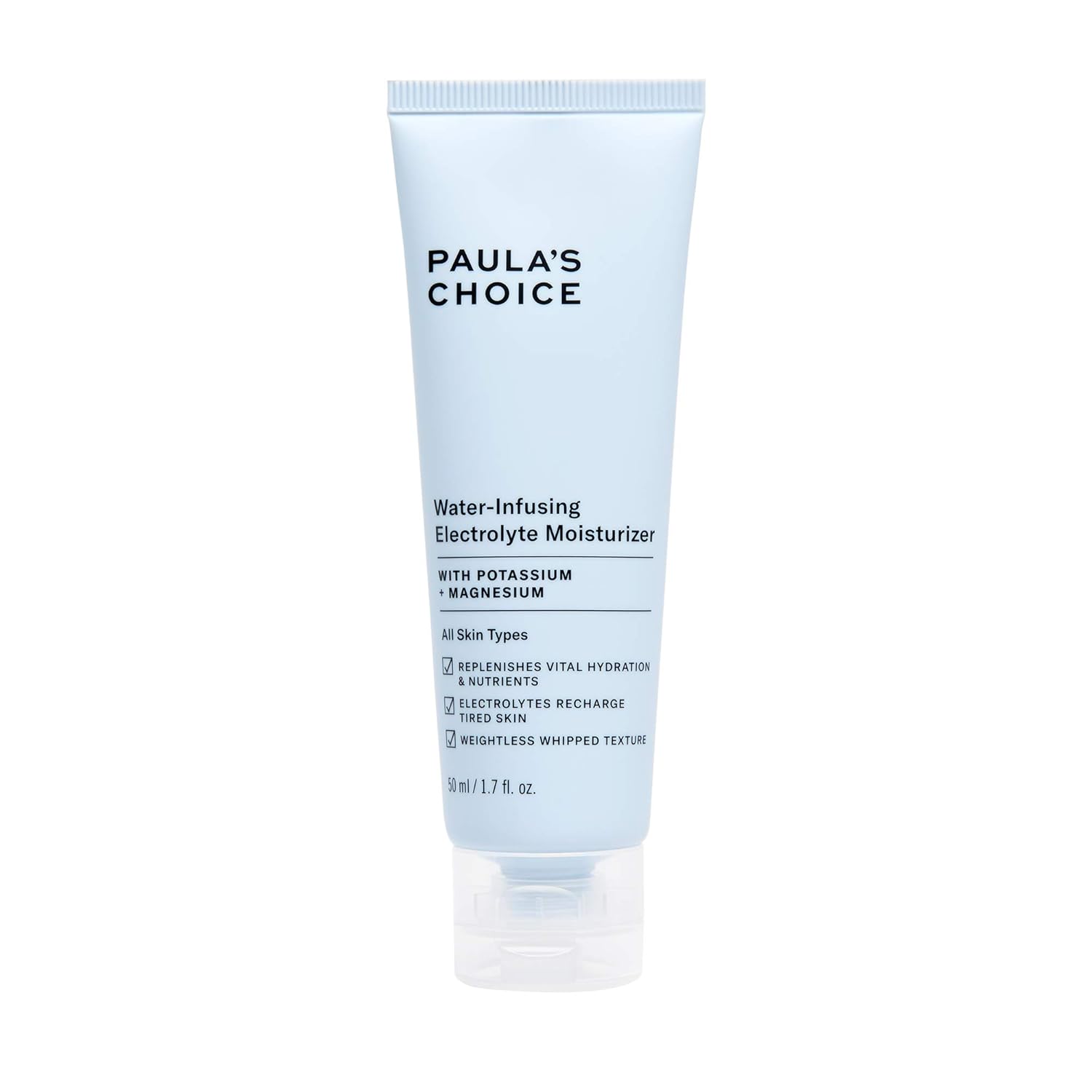 Paula's Choice Water-Infusing Electrolyte Face Moisturizer, Lightweight Deep Hydration for All Skin Types Including Dry and Acne-Prone Skin, 1.7 Ounces