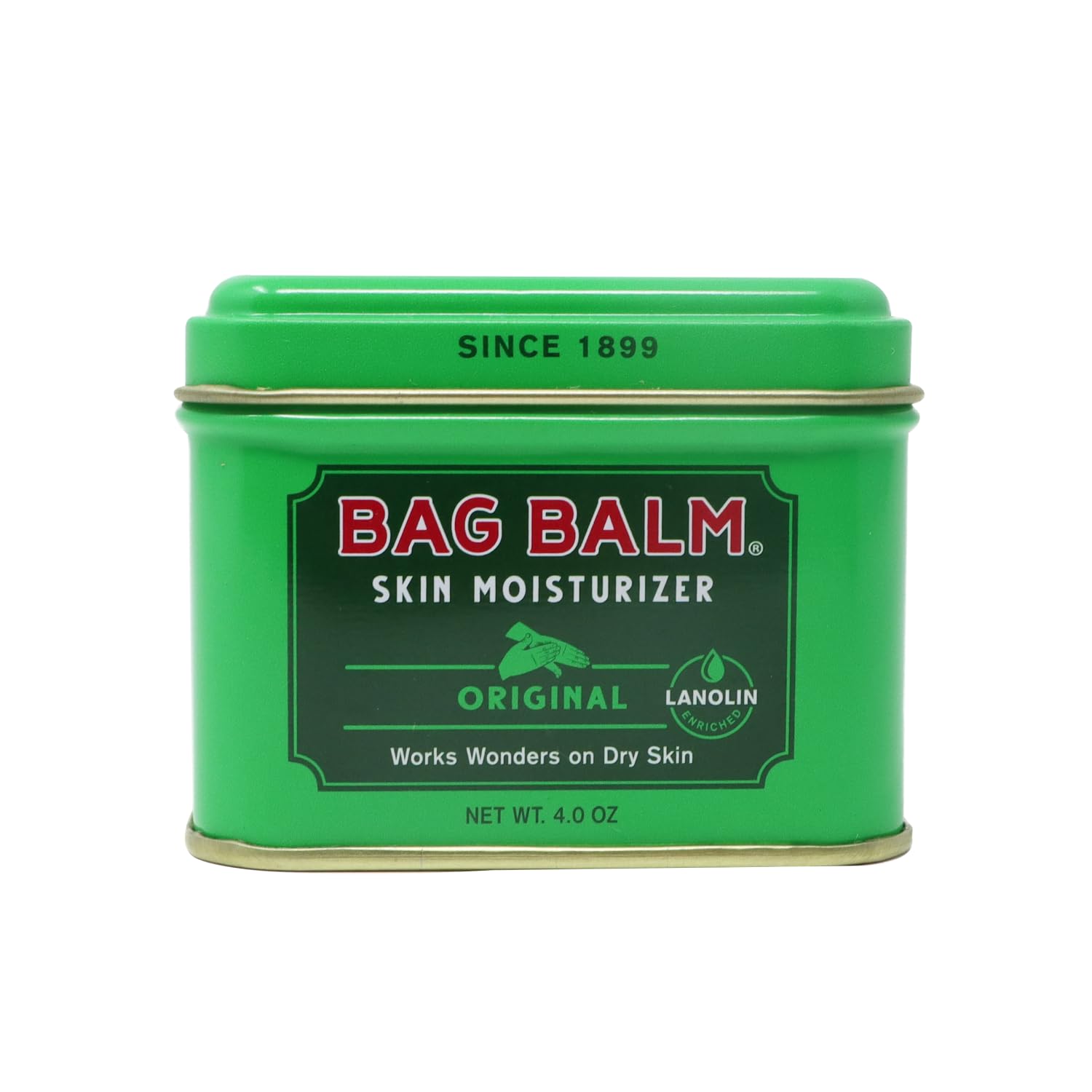 Bag Balm Vermont's Original Hand Moisturizer, Hand Balm for Dry Skin, Cracked Hands, Heels & Dry Hands Treatment, For Dogs and More Ointment, Lotion - 8oz Tin, 3 Pack
