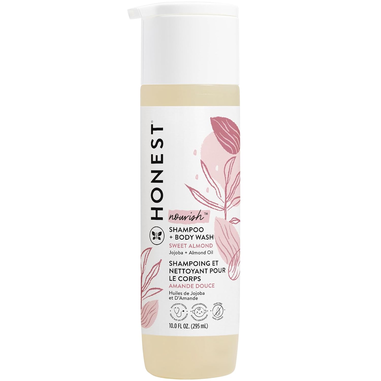 The Honest Company 2-in-1 Cleansing Shampoo + Body Wash | Gentle for Baby | Naturally Derived, Tear-free, Hypoallergenic | Citrus Vanilla Refresh, 18 fl oz