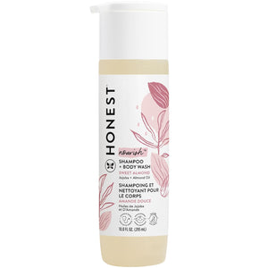 The Honest Company 2-in-1 Cleansing Shampoo + Body Wash | Gentle for Baby | Naturally Derived, Tear-free, Hypoallergenic | Citrus Vanilla Refresh, 18 fl oz