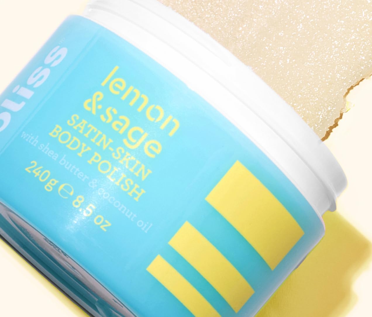 Bliss Lemon & Sage + Shea Butter + Coconut Oil Satin Body Polish - Smoothing Scrub – 8.5 oz