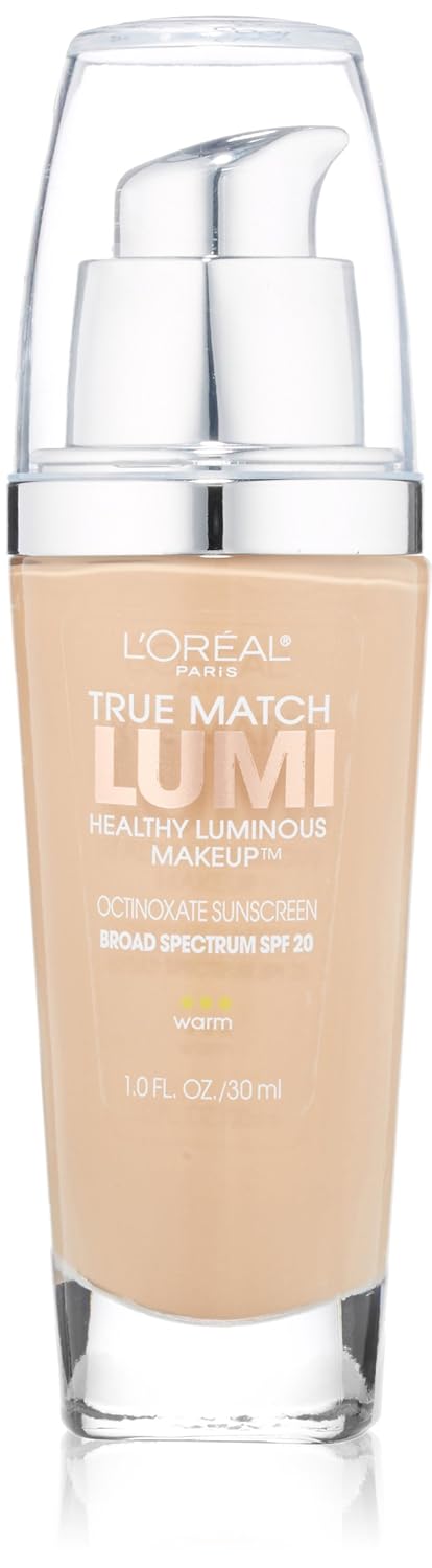L'Oreal Paris True Match Lumi Healthy Luminous Makeup, C6 Soft Sable, 1 fl; oz.