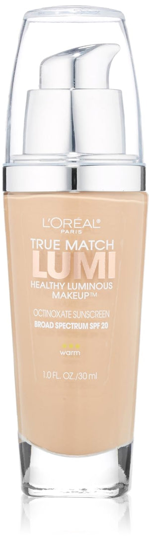 L'Oreal Paris True Match Lumi Healthy Luminous Makeup, C6 Soft Sable, 1 fl; oz.