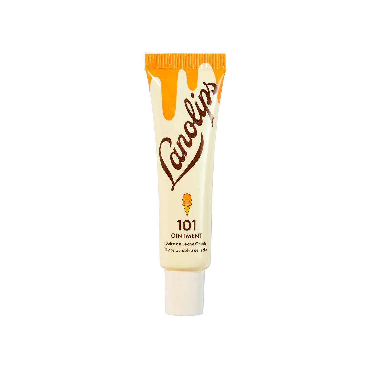 Lanolips 101 Ointment - Lanolin Lip Balm for Smooth, Hydrated & Healthy Lips - Multipurpose Ointment with Lanolin Oil for Dry Cuticles & More - Peach (0.52 oz)