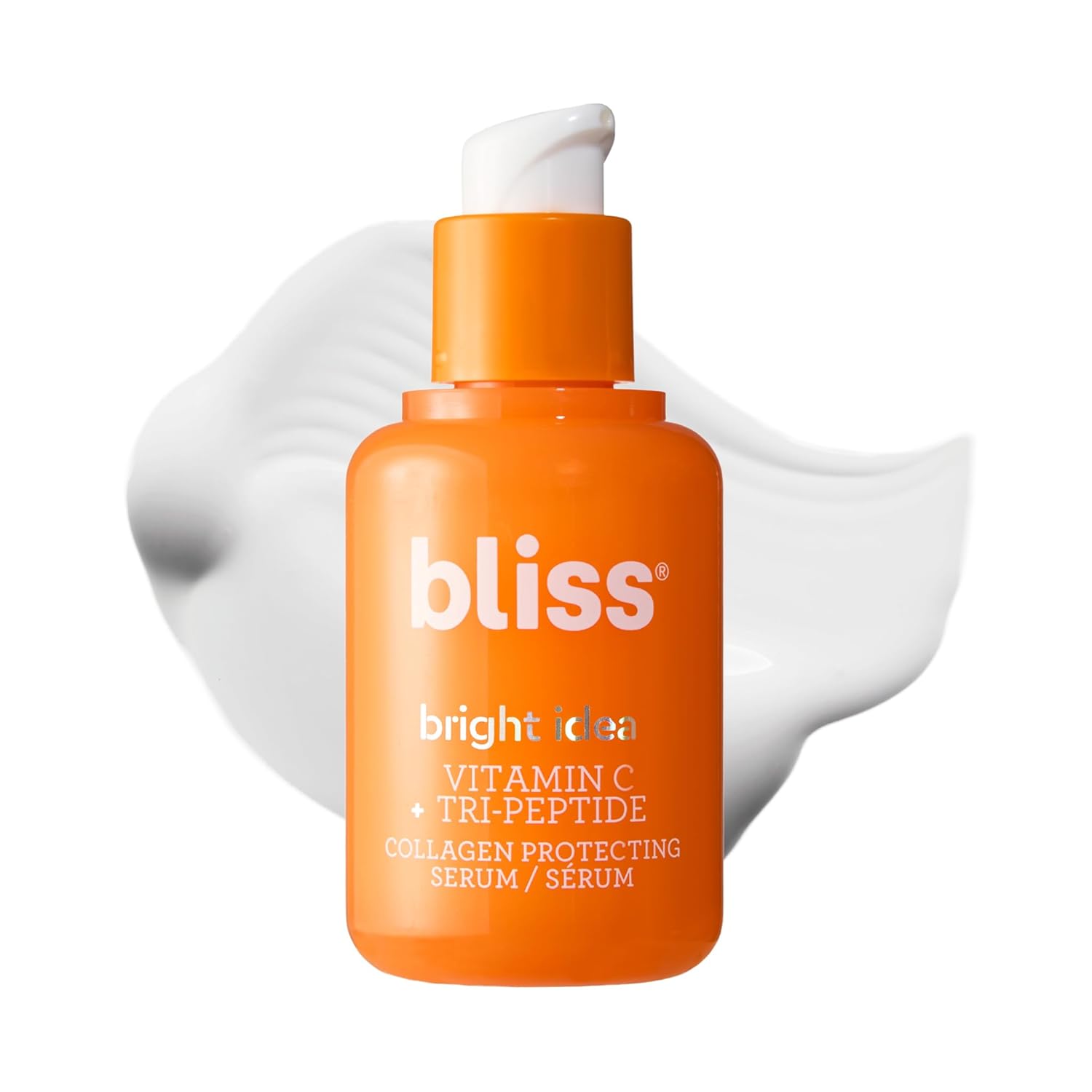 Bliss 15% Vitamin C + Tri-Peptide Bright Idea Serum – Brightening & Firming Anti-Aging Face Serum – Boosts Collagen & Elasticity – 1 fl oz