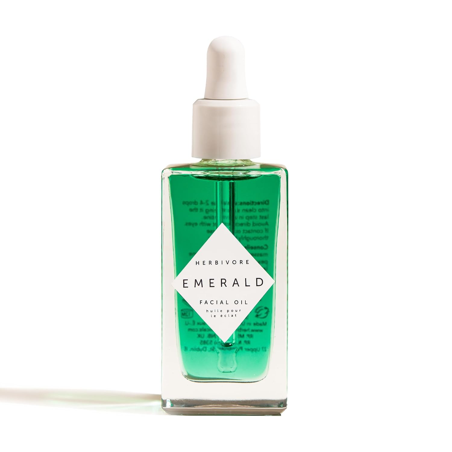 HERBIVORE Emerald Facial Oil | Hydrating, Glowing, Calming & Moisturizing Facial Oil with Ashwagandha & Squalane, Plant-based, Vegan, Non-Comedogenic