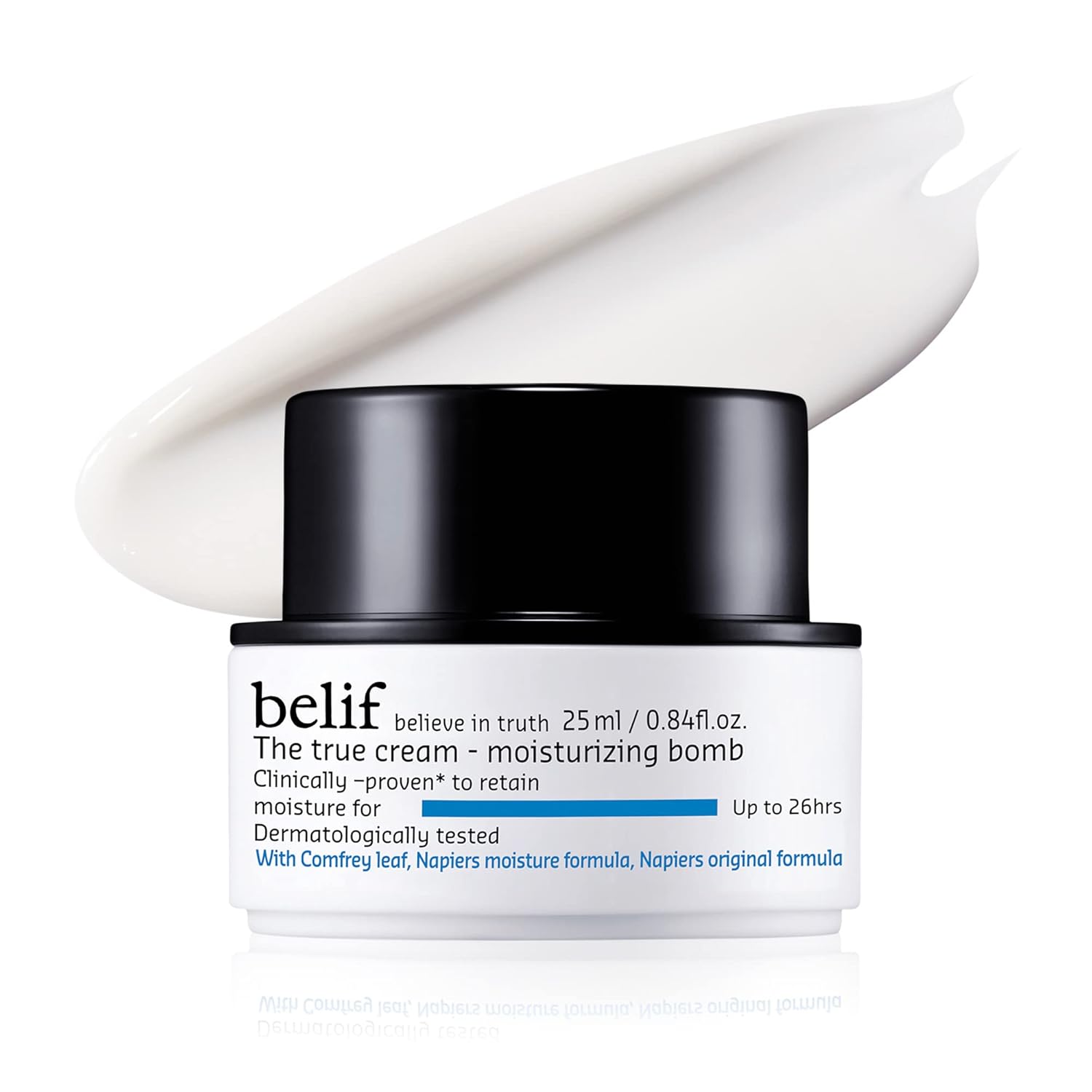 belif Moisturizing Bomb – Daily Ceramide Moisturizer with Peptide & Squalane, 48hr Hydration & Anti-Aging Cream, Milky & Lightweight, Restores Skin Barrier, Korean Skincare