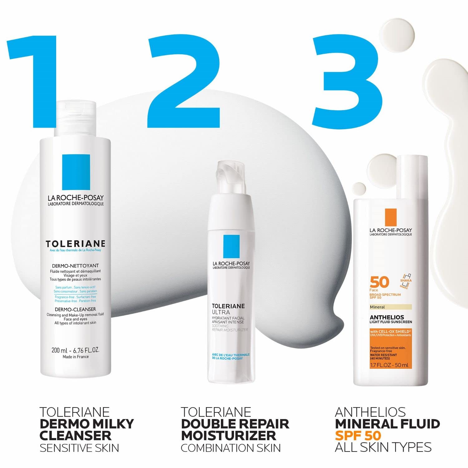 La Roche-Posay Anthelios Kids Gentle Lotion Sunscreen SPF 50, Broad Spectrum SPF + Antioxidants, Sunscreen For Kids, Octinoxate & Oxybenzone-Free, Pediatrician Tested, Non Comedogenic, Oil Free