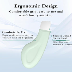 Blackhead Remover Tool, Silicone Face Scraper for Deep Cleansing, Skin Scrubber Face Spatula, Nose Blackhead Remover, Skin Care Tool for Men and Women (Green)