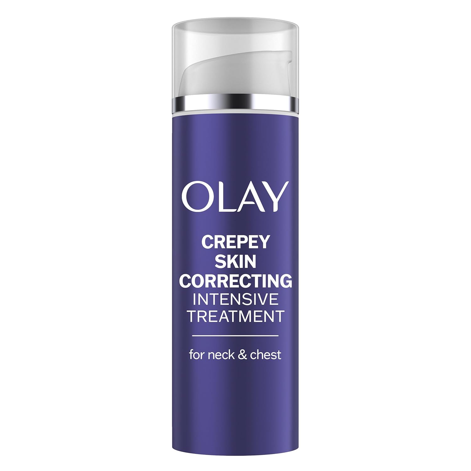 Olay Treatment Cream Intensive Crepey Skin Correcting for Neck & Chest with Retinol24, Vitamin B3 Complex, Deeply Hydrates, Renews & Smoothes Skin, 1.7 fl oz