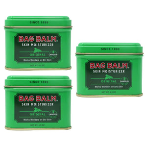 Bag Balm Vermont's Original Hand Moisturizer, Hand Balm for Dry Skin, Cracked Hands, Heels & Dry Hands Treatment, For Dogs and More Ointment, Lotion - 8oz Tin, 3 Pack