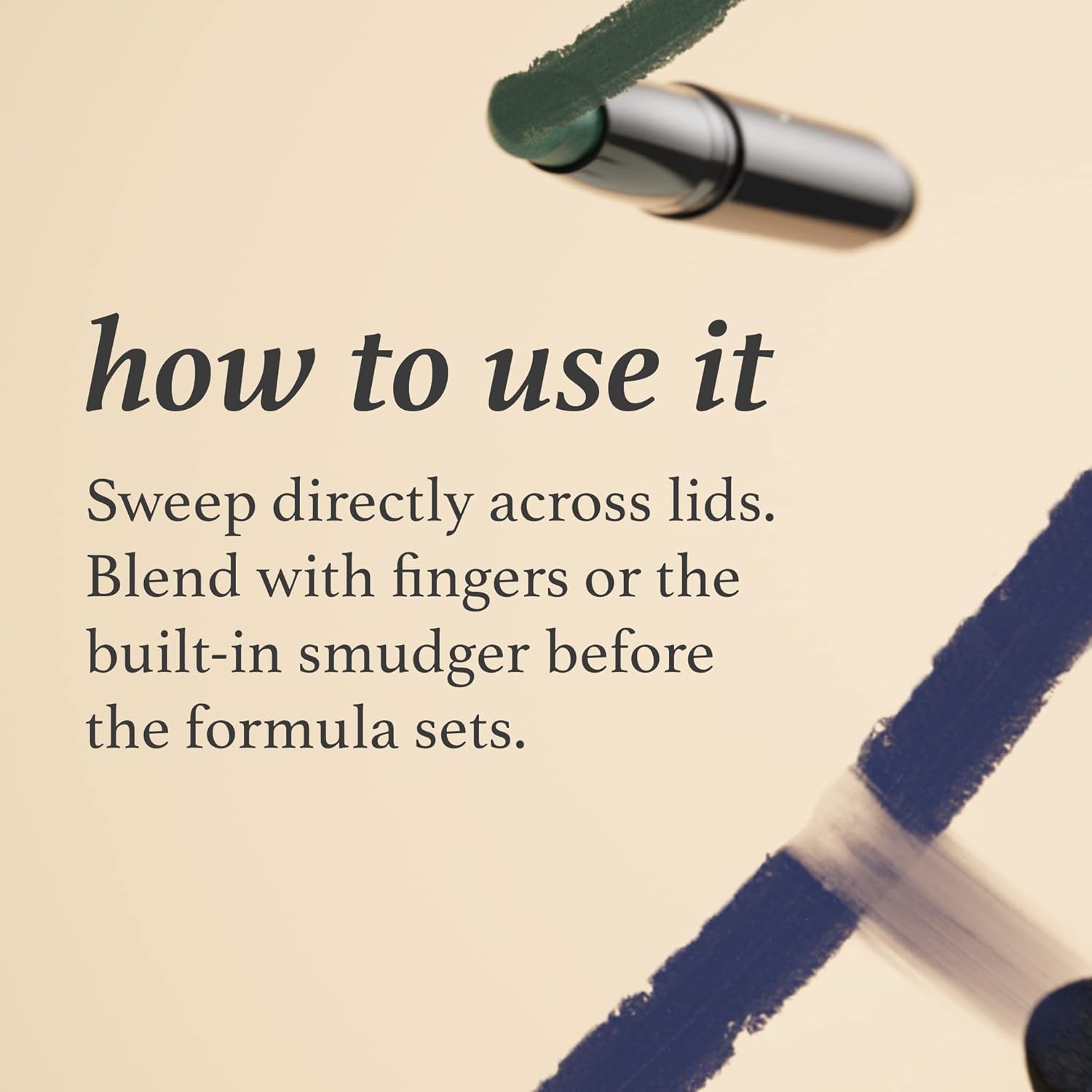 Julep Eyeshadow 101 Cream-to-Powder Waterproof Shadow Stick – Vanilla Matte – Long-Lasting, Crease-Proof, Light-Beige Matte Cream Eyeshadow with Built-in Smudger