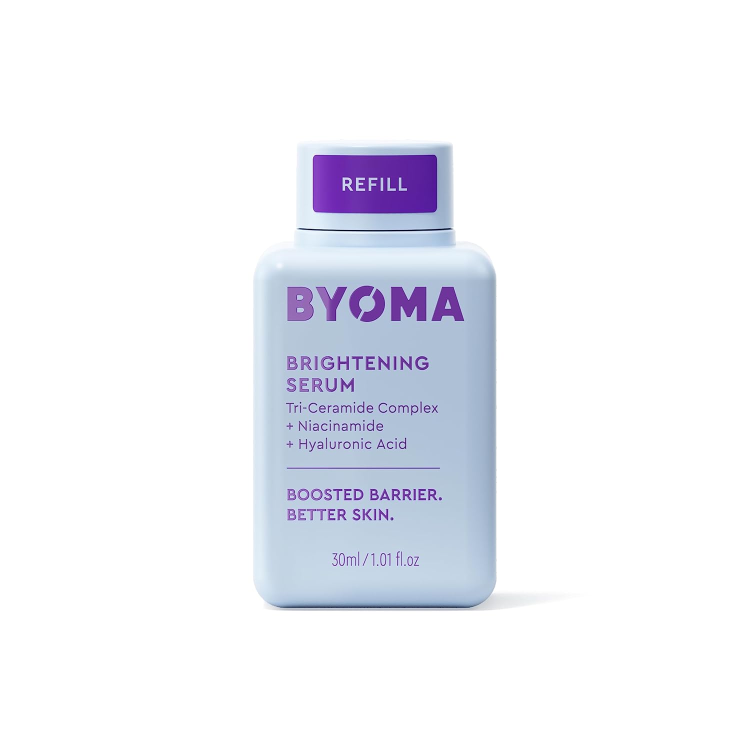 BYOMA Brightening Serum - Barrier Repair Serum - Brightening & Hydrating Face Serum with Hyaluronic Acid, Niacinamide & Ceramides - Hyaluronic Acid Serum For Face, Glowing, Radiant Skin - 1.01 fl. oz