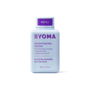 BYOMA Brightening Serum - Barrier Repair Serum - Brightening & Hydrating Face Serum with Hyaluronic Acid, Niacinamide & Ceramides - Hyaluronic Acid Serum For Face, Glowing, Radiant Skin - 1.01 fl. oz