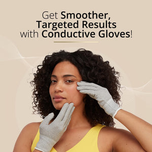 7E Wellness MyoLift Mini Bundle – Mini Microcurrent Facial Device with Conductive Eye Mask, Forehead & LipMasks, Conductive Gloves & RestoreGel –Non-Invasive Skin Care for Anti-Aging & Skin Tightening
