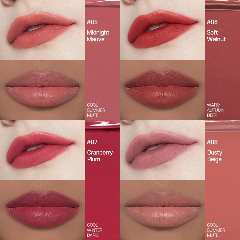 ETUDE Fixing Tint #06 Soft Walnut 4g | Long Lasting, High Pigmented Liquid Lipstick, Lip Stain, Waterproof, Lightweight matte finish, Full Coverage
