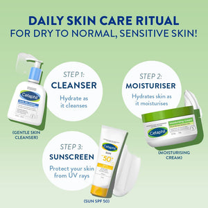 Cetaphil Face & Body Moisturizer, Hydrating Moisturizing Cream for Dry to Very Dry, Sensitive Skin, NEW 8.8 oz, Fragrance Free, Non-Comedogenic, Non-Greasy (Packaging May Vary)