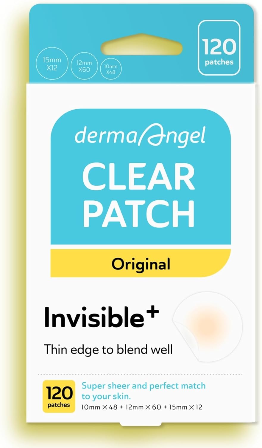 Ultra Invisible Cystic Acne Patches for Cystic Acne Treatment Acne Patches for Cystic Acne Blemish Patches Hydrocolloid Patches -Day and Night- UPGRADED (Acne Specialist-120 Count-3 Sizes)