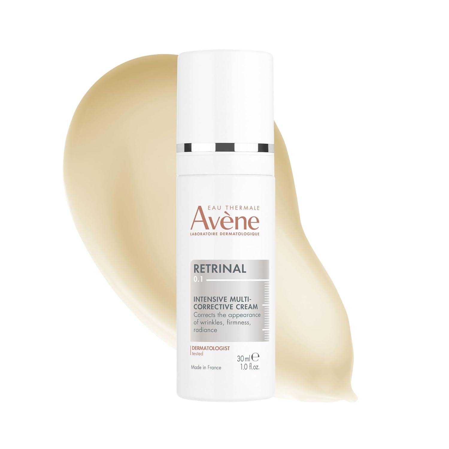 Avène Retrinal 0.1% Intensive Multi-Corrective Cream, anti-aging facial cream powered by retinaldehyde, 1 Fl Oz