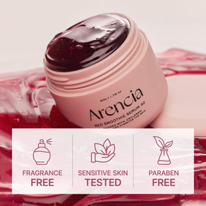 Overnight Red Smoothie Face Mask Serum, Glowing & Soothing with 30% red collagen, Niacinamide, Peptide, Vitamin E