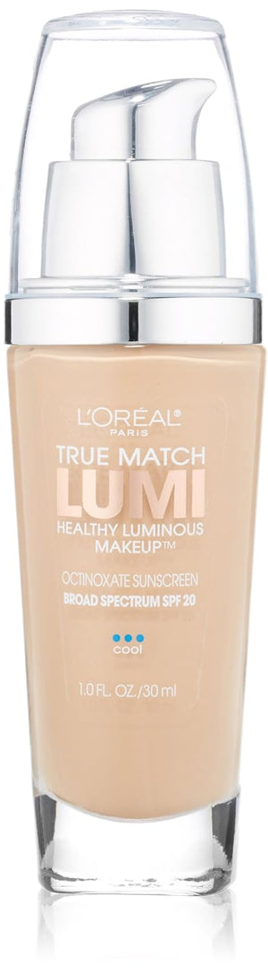 L'Oreal Paris True Match Lumi Healthy Luminous Makeup, C6 Soft Sable, 1 fl; oz.