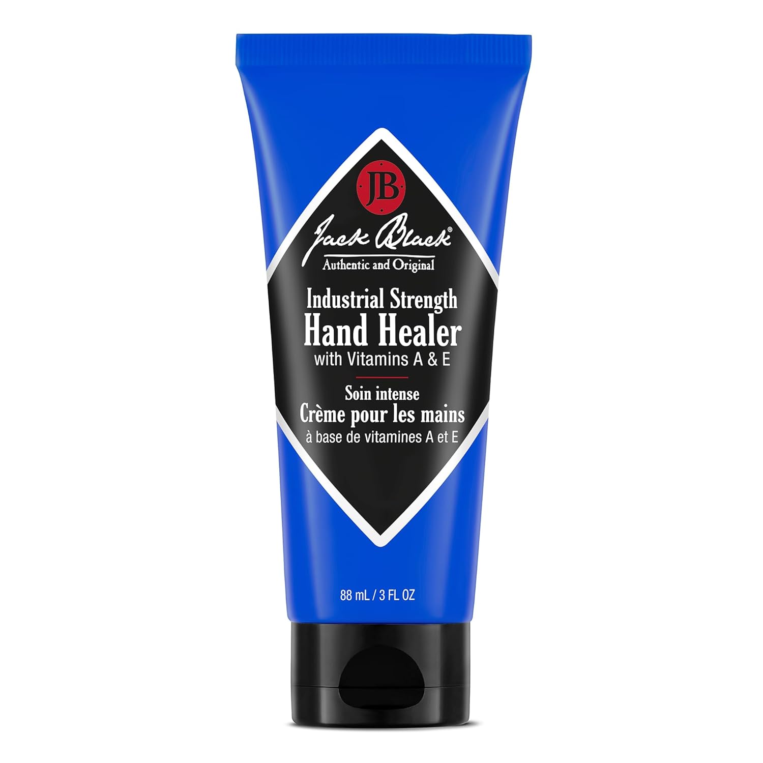 Jack Black Industrial Strength Hand Healer for Men & Women – Hand Cream for Dry Hands, Vitamins A & E, Lightweight Moisturizer